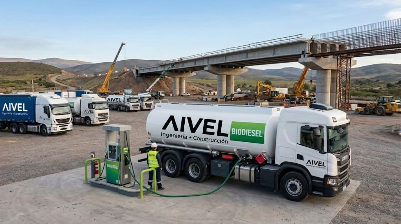Flota de camiones logística biodiesel